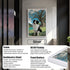 Custom pet portrait painting: Framed Border Collie. Personalized dog wall art gift.
