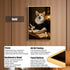 Corgi noble pet portrait in Renaissance style with gold alloy frame, featuring HD UV printing and clear acrylic front panel for wall or tabletop display.