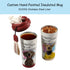 Custom pet photo insulated travel mug, 20oz hand-painted dog coffee mug with straw flip lid, SUS316 stainless steel liner. Personalized dog mom dad gift.