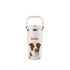Personalized dog tumbler: 'Buddy' Border Collie custom pet portrait. Dog painting style pet wall art gift.