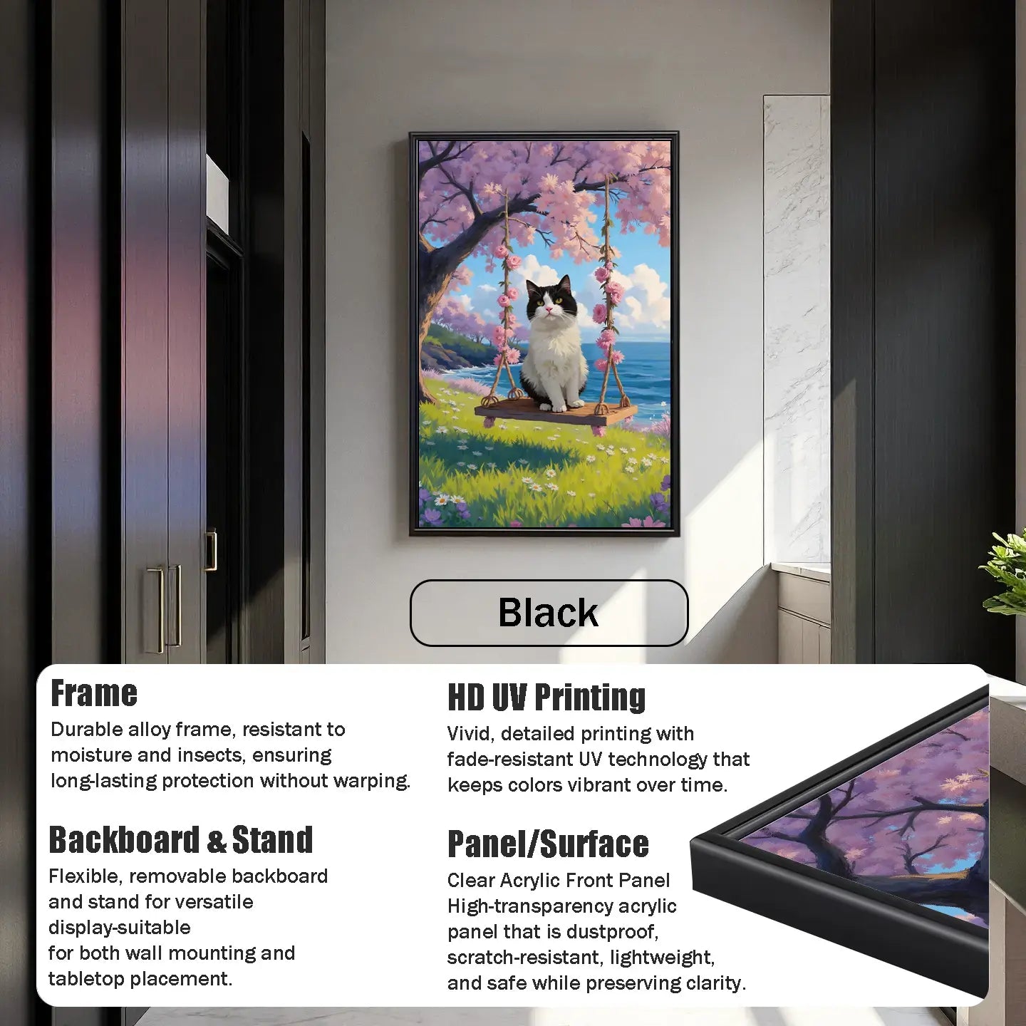 Swing Pet Oil Painting