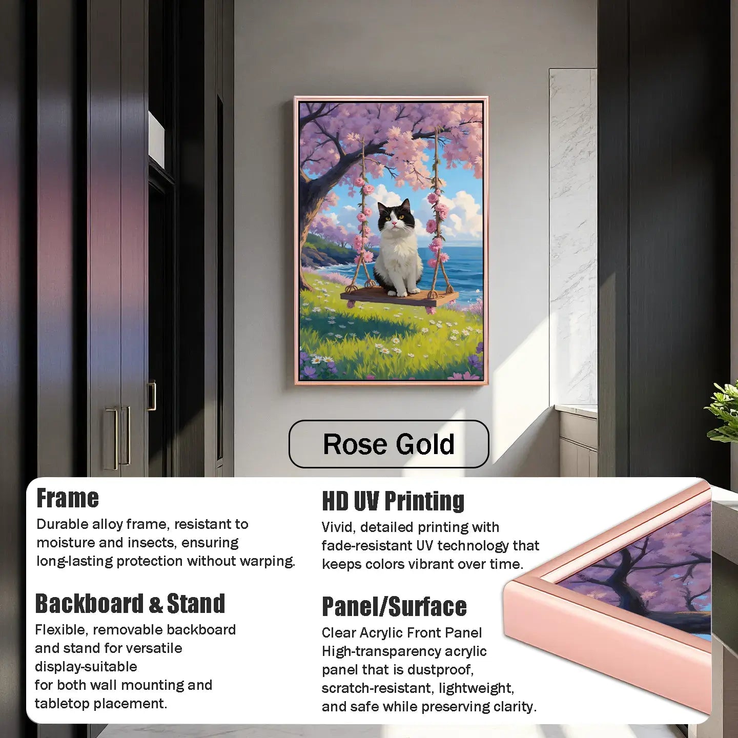 Swing Pet Oil Painting
