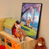 Swing Pet Oil Painting