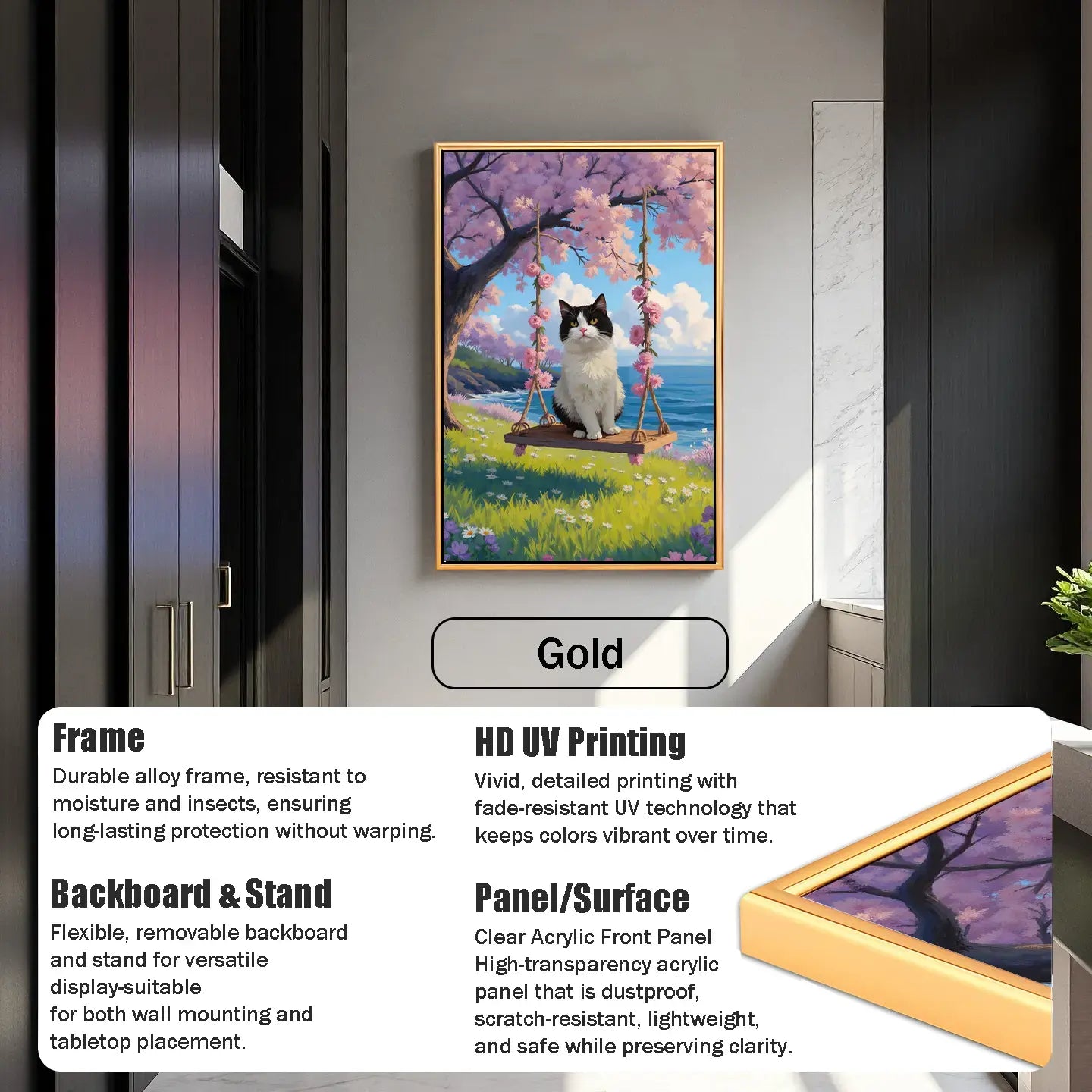 Swing Pet Oil Painting