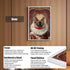 Framed Siamese cat renaissance portrait wall art, HD UV printed with clear acrylic panel and durable alloy frame.
