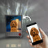 Personalized pet lamp with soft rose-colored lighting