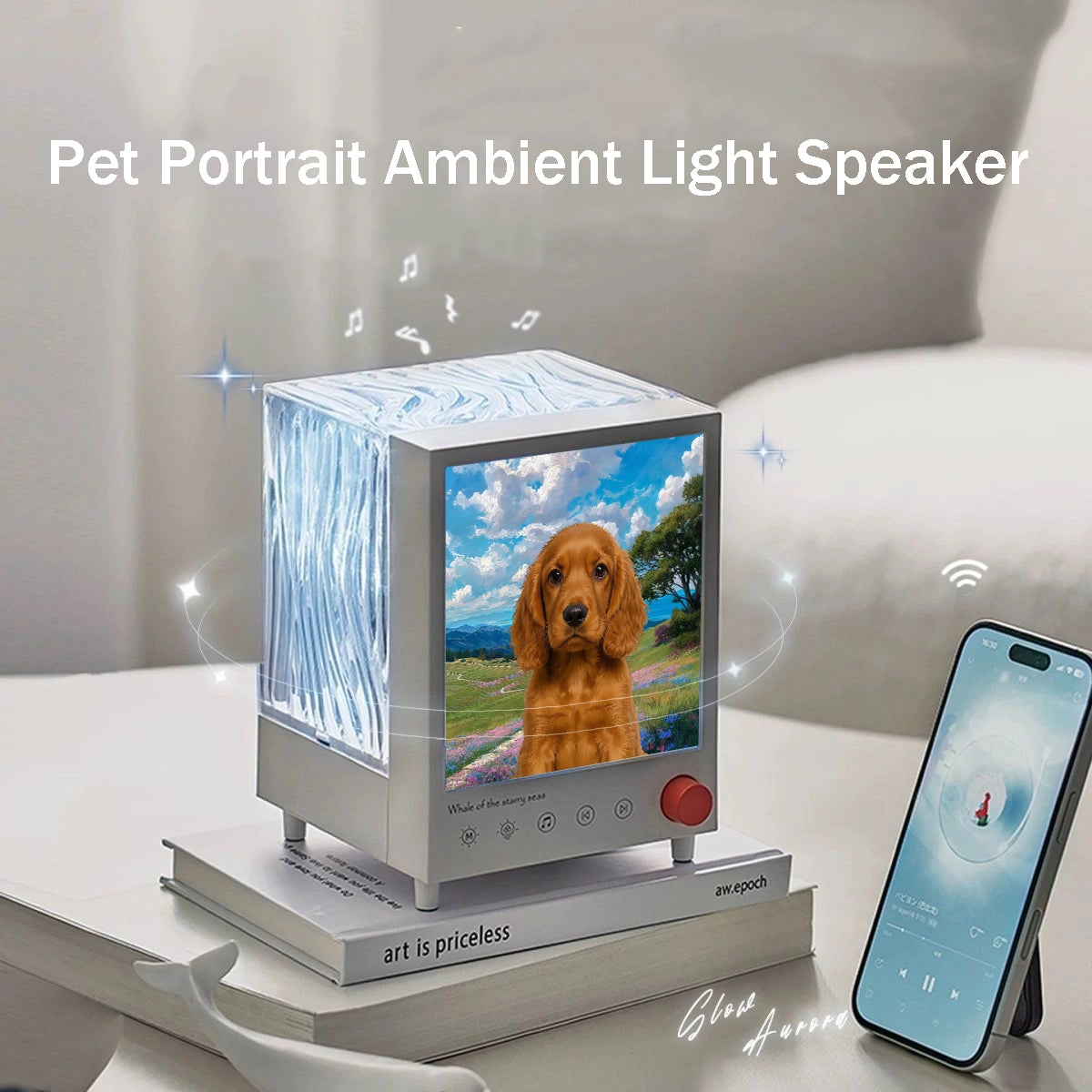 Custom night light speaker perfect for bedtime and relaxation
