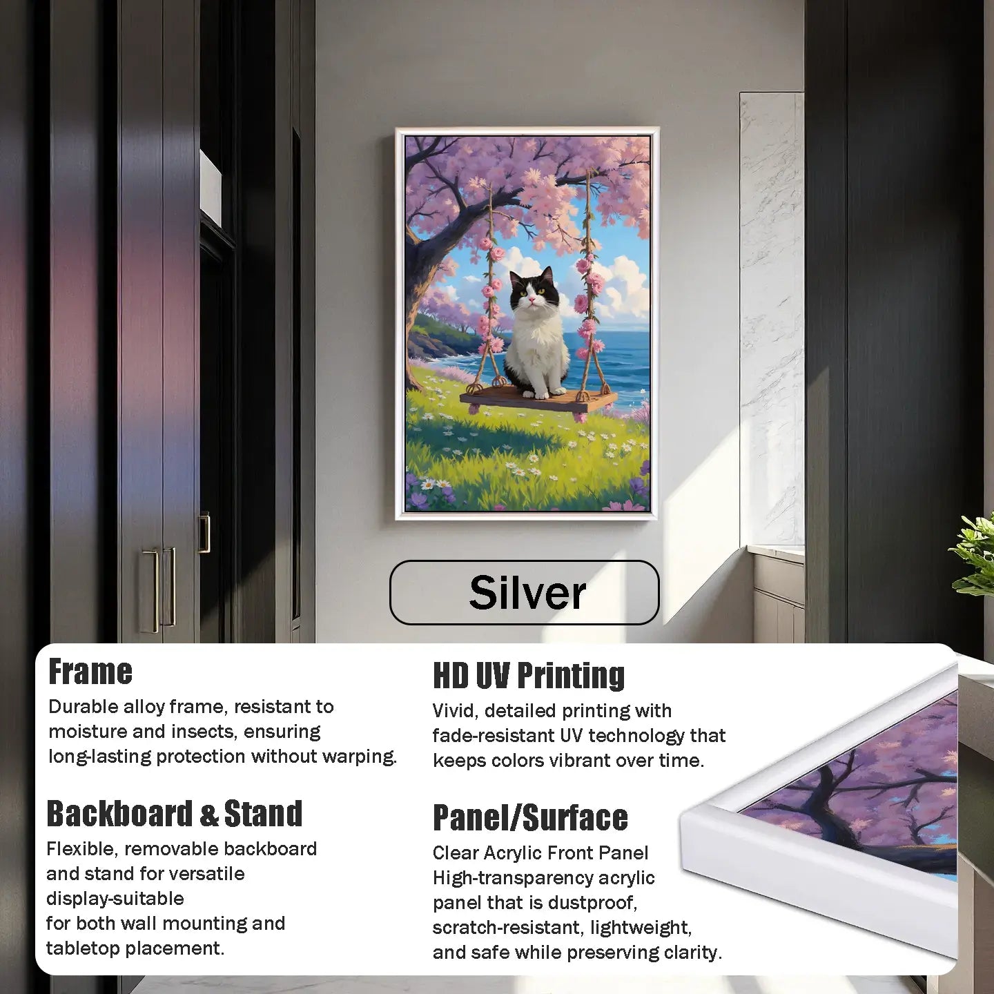 Swing Pet Oil Painting