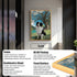 Gold-framed custom Border Collie pet portrait painting, personalized dog wall art gift for pet lovers.