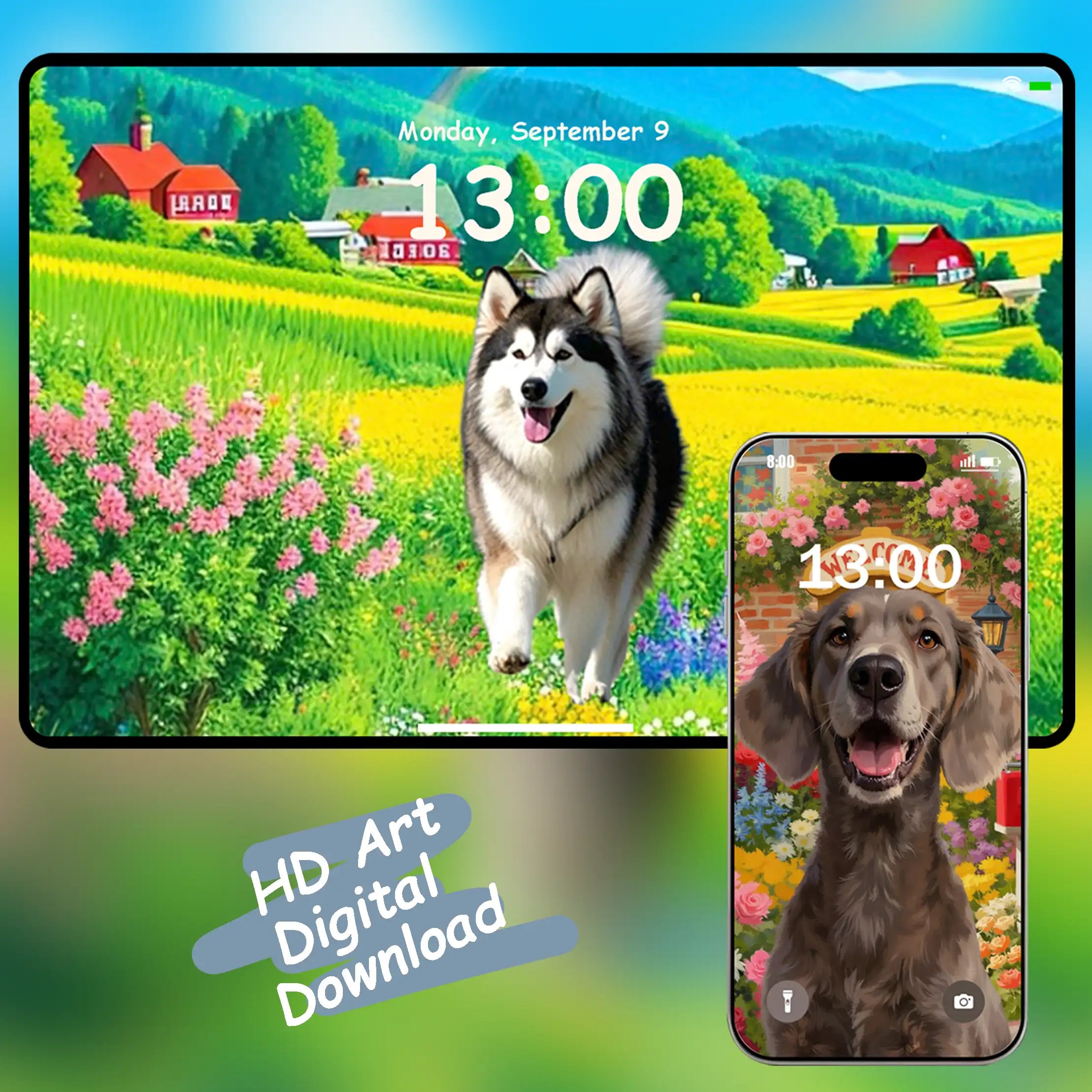 HD Pet Portrait Digital Download