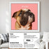Custom bulldog puppy portrait, personalized dog painting, framed pet wall art gift.