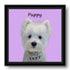 Custom pet portrait of a cute Westie puppy. Personalized dog painting, perfect pet wall art gift.